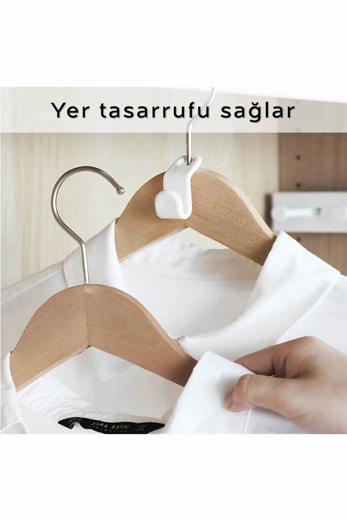 Karışık Renk Elbise Askısı Bağlantı Kancası (1 Adet)