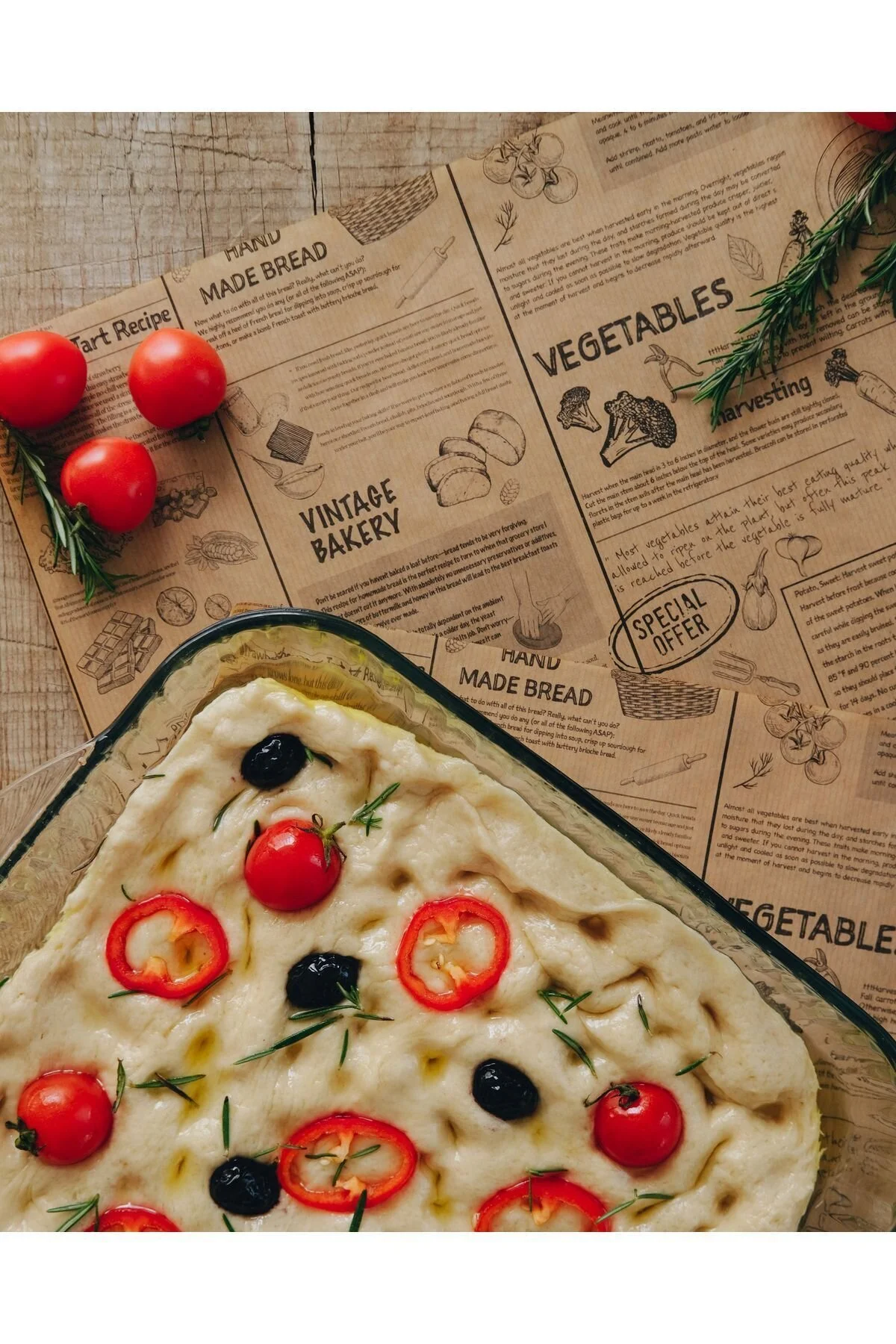 Karışık Vintage Desenli Sunum Kağıdı Yağlı Kağıt (50) Adet