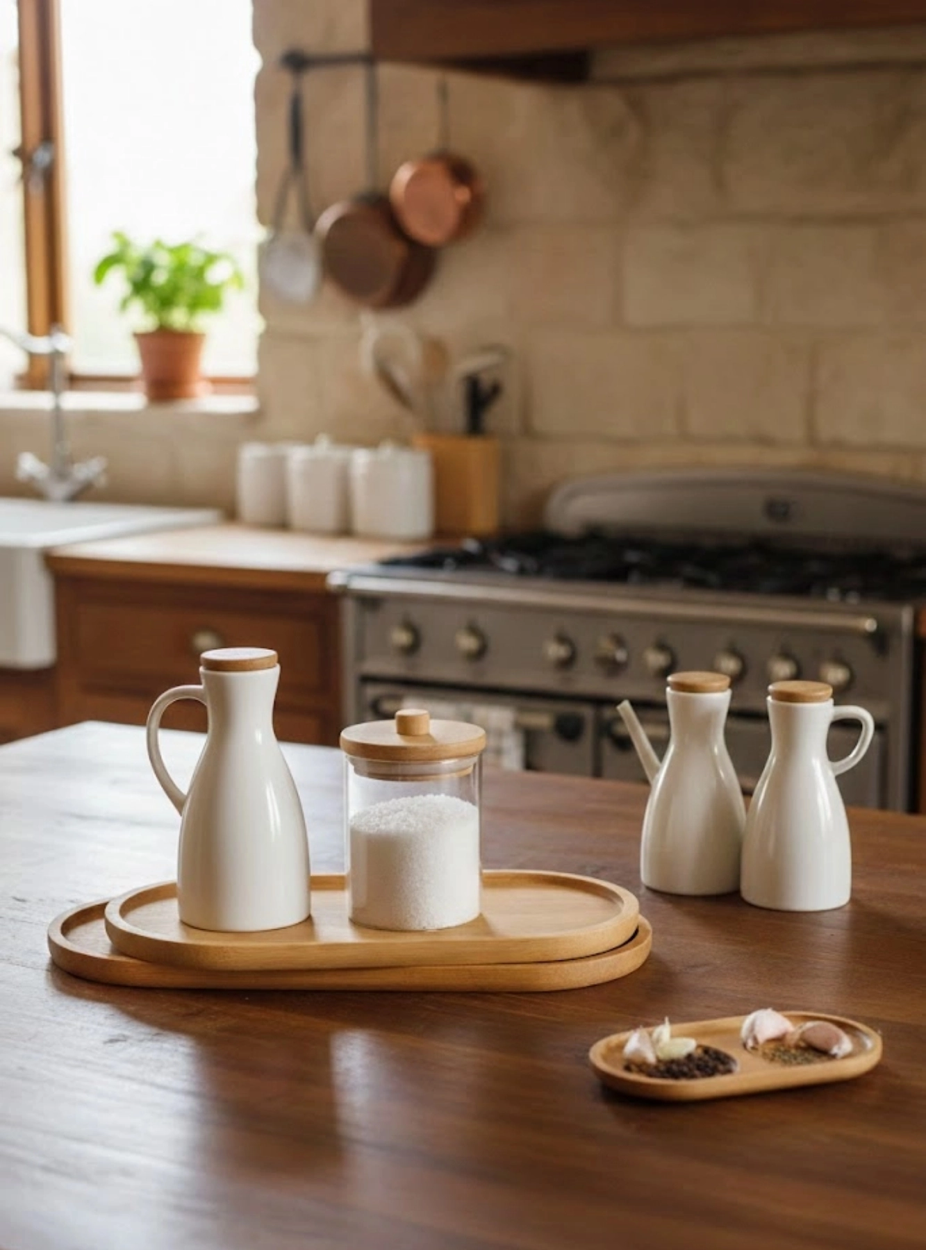 Bambu Oval Sunum Ve Servis Tepsisi Yağdanlık Altlığı (1) Adet