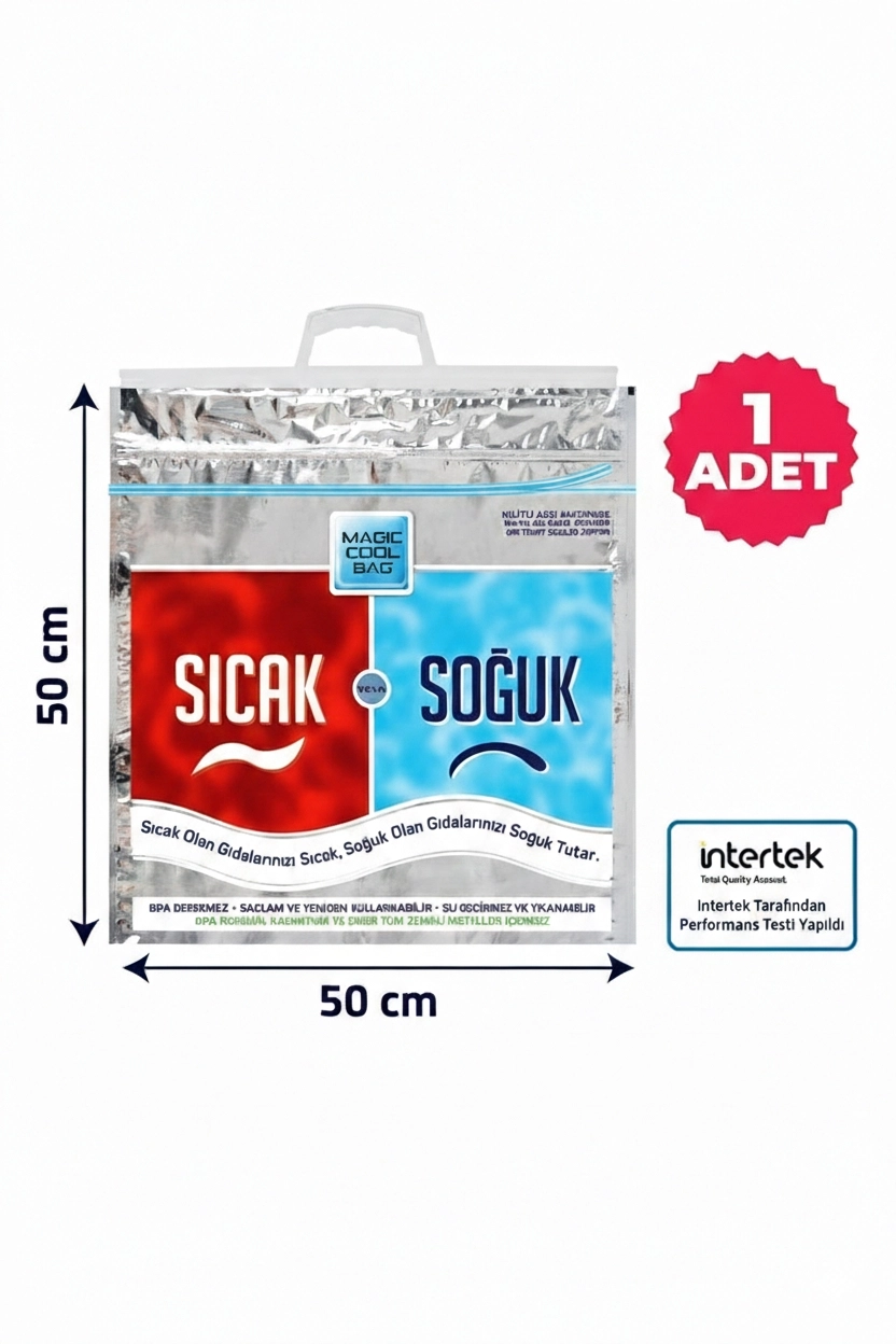 Taşınabilir Sıcak-Soğuk Termos Çantası-Termal Torbası 50*50*10 cm