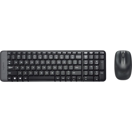 Klavye Mouse Kablosuz Set Logitech MK220 Siyah