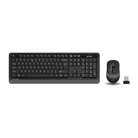 Klavye Mouse Kablosuz Set A4 Tech FG1010 Siyah Gri