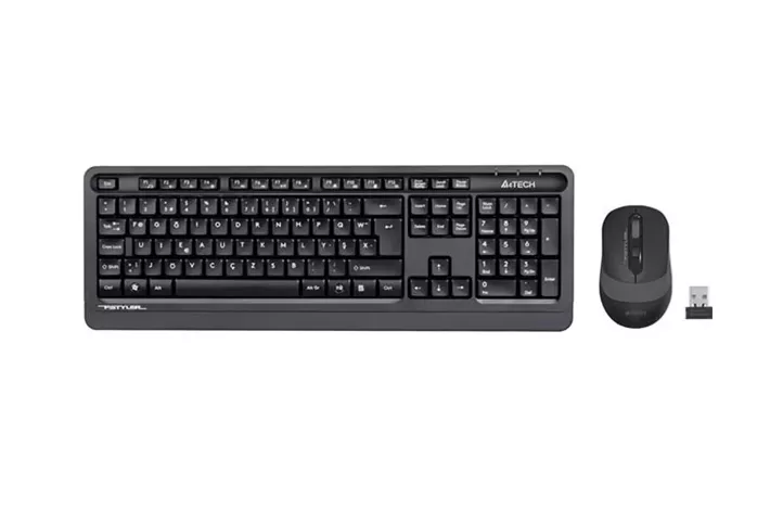 A4 Tech FG1010 Siyah-Gri Q Kablosuz Klavye Mouse Seti