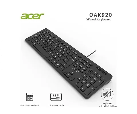 Acer OAK920 Siyah Q Kablolu Klavye
