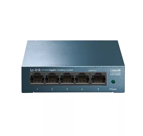 TP-Link LS105G 5 Port 10/100/1000 Masaüstü Metal Kasa Yönetilemez Switch