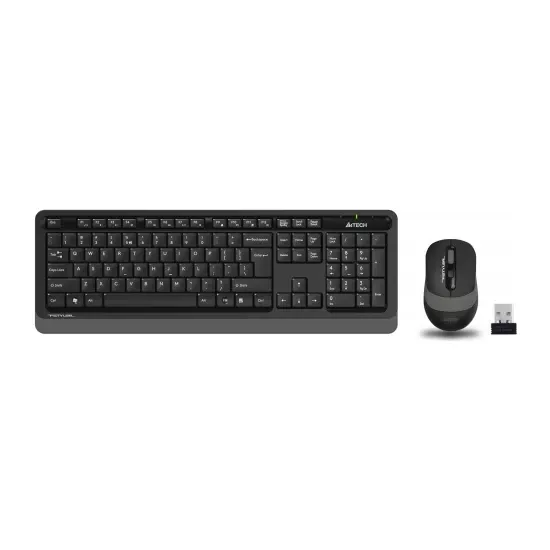 Klavye Mouse Kablosuz Set A4 Tech FG1010 Siyah Gri